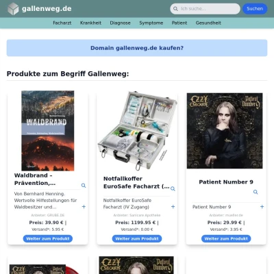 Screenshot gallenweg.de