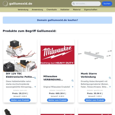 Screenshot galliumoxid.de