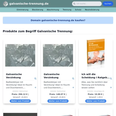 Screenshot galvanische-trennung.de