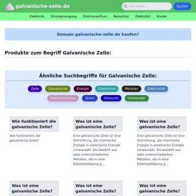 Screenshot galvanische-zelle.de