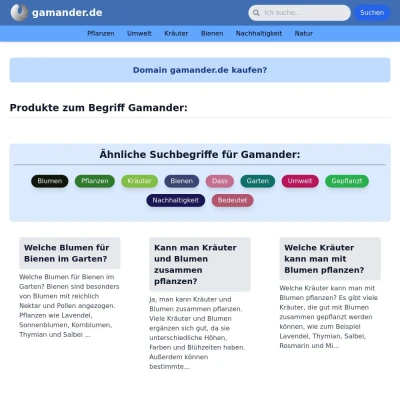 Screenshot gamander.de