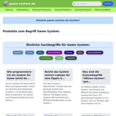 Screenshot game-system.de