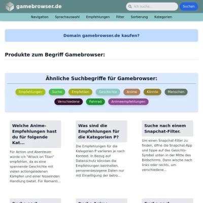 Screenshot gamebrowser.de