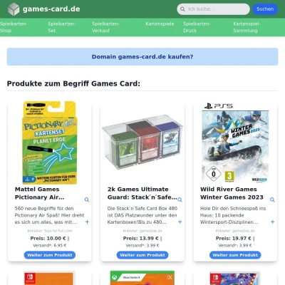 Screenshot games-card.de