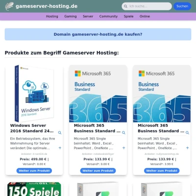 Screenshot gameserver-hosting.de