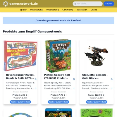 Screenshot gamesnetwork.de