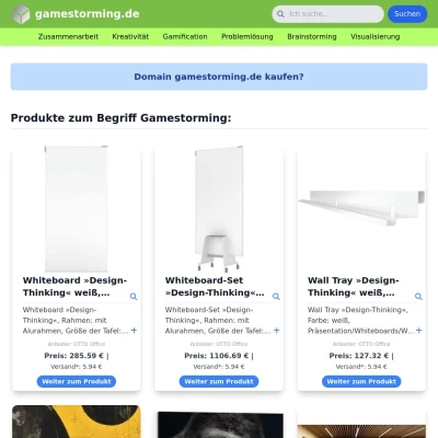Screenshot gamestorming.de