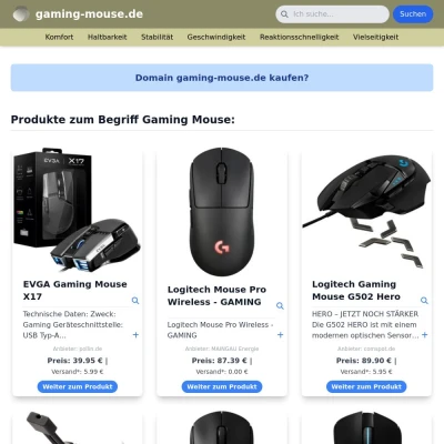 Screenshot gaming-mouse.de