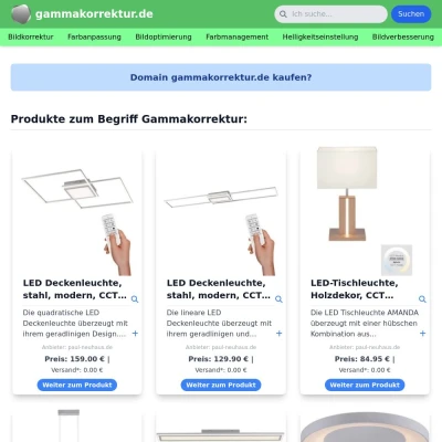 Screenshot gammakorrektur.de