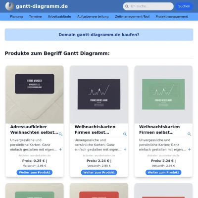 Screenshot gantt-diagramm.de