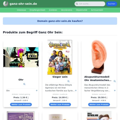 Screenshot ganz-ohr-sein.de