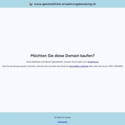 Screenshot ganzheitliche-ernaehrungsberatung.ch