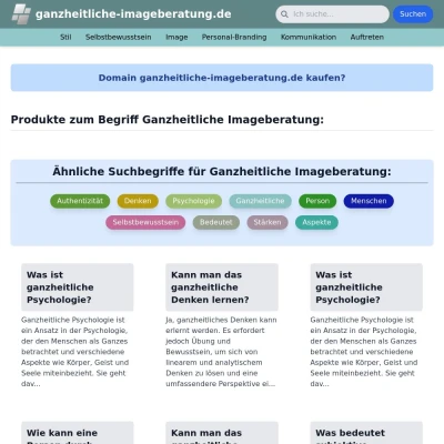 Screenshot ganzheitliche-imageberatung.de