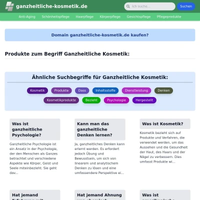 Screenshot ganzheitliche-kosmetik.de