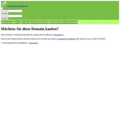 Screenshot ganzheitliche-nachhilfe.de