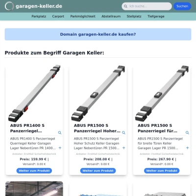 Screenshot garagen-keller.de