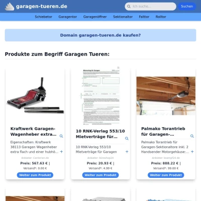 Screenshot garagen-tueren.de