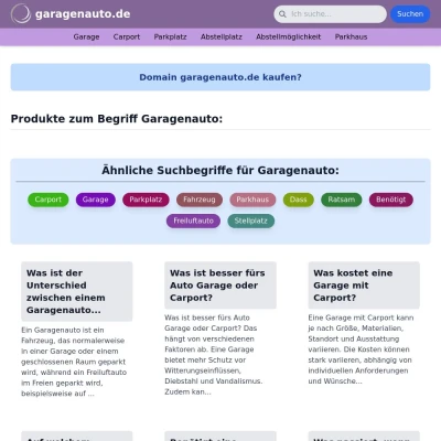 Screenshot garagenauto.de