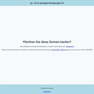 Screenshot garagenreinigungen.ch