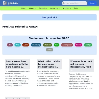 Screenshot gard.uk