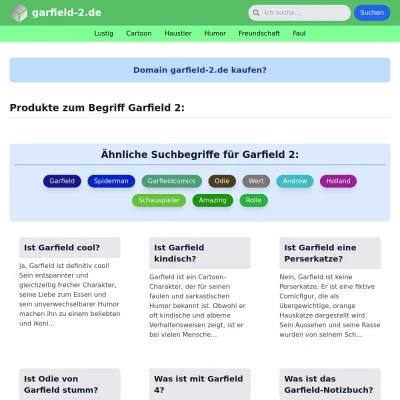 Screenshot garfield-2.de