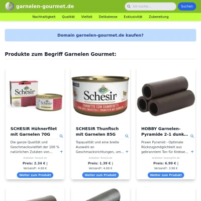 Screenshot garnelen-gourmet.de