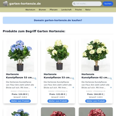 Screenshot garten-hortensie.de