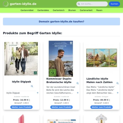 Screenshot garten-idylle.de
