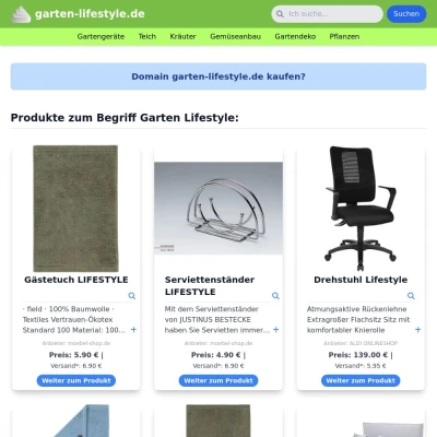 Screenshot garten-lifestyle.de