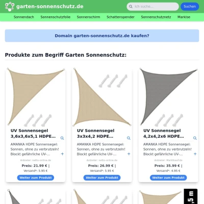 Screenshot garten-sonnenschutz.de