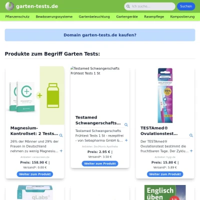 Screenshot garten-tests.de