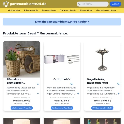 Screenshot gartenambiente24.de