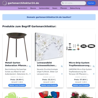 Screenshot gartenarchitektur24.de