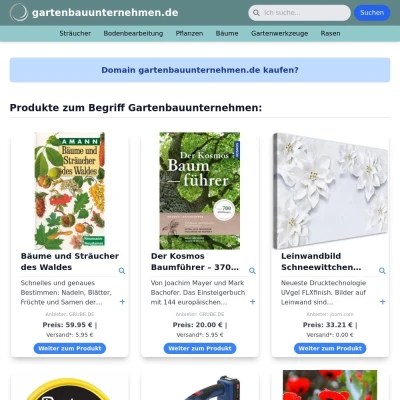 Screenshot gartenbauunternehmen.de