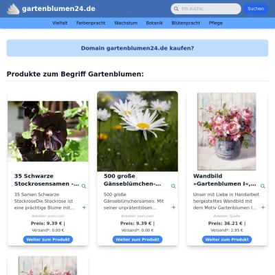 Screenshot gartenblumen24.de