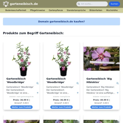 Screenshot garteneibisch.de