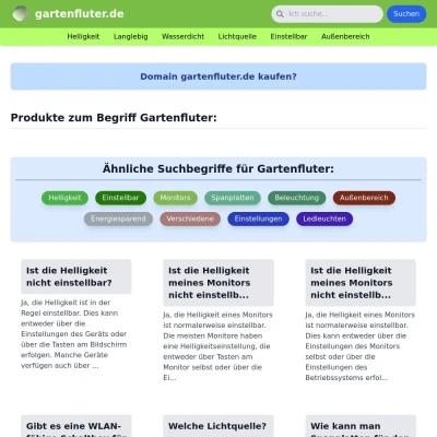 Screenshot gartenfluter.de