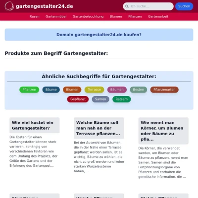 Screenshot gartengestalter24.de