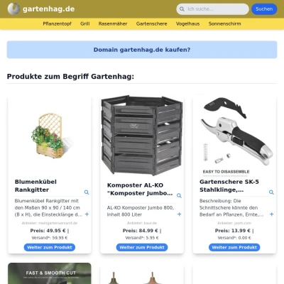 Screenshot gartenhag.de