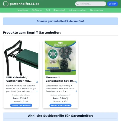 Screenshot gartenhelfer24.de