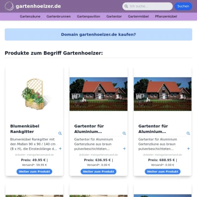 Screenshot gartenhoelzer.de