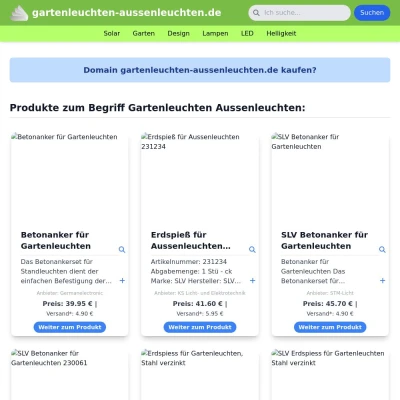 Screenshot gartenleuchten-aussenleuchten.de