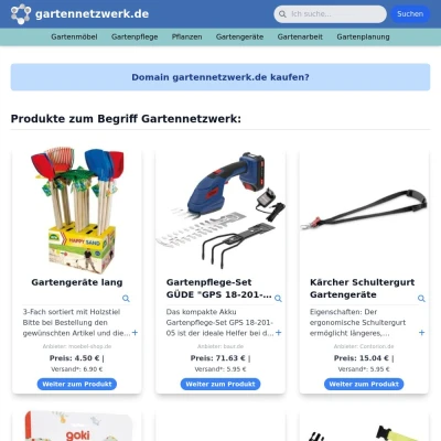 Screenshot gartennetzwerk.de