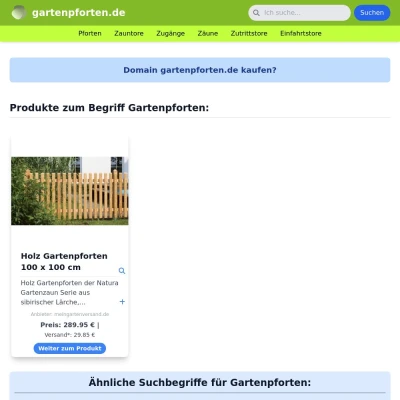 Screenshot gartenpforten.de