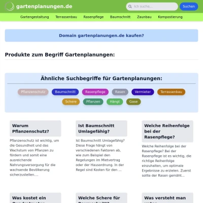 Screenshot gartenplanungen.de