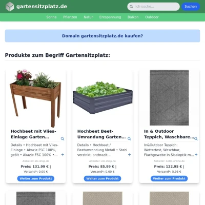 Screenshot gartensitzplatz.de