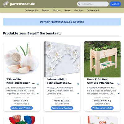 Screenshot gartenstaat.de