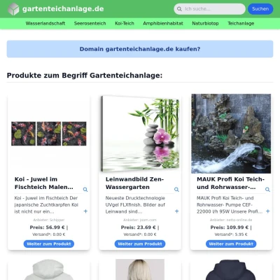 Screenshot gartenteichanlage.de