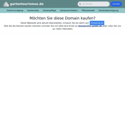 Screenshot gartentourismus.de