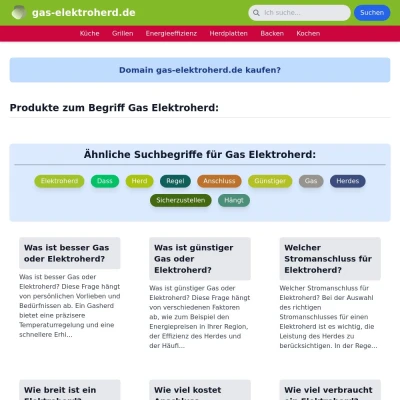 Screenshot gas-elektroherd.de